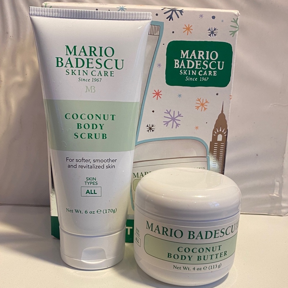 Mario Badescu Coconut Body Scrub and Butter Duo